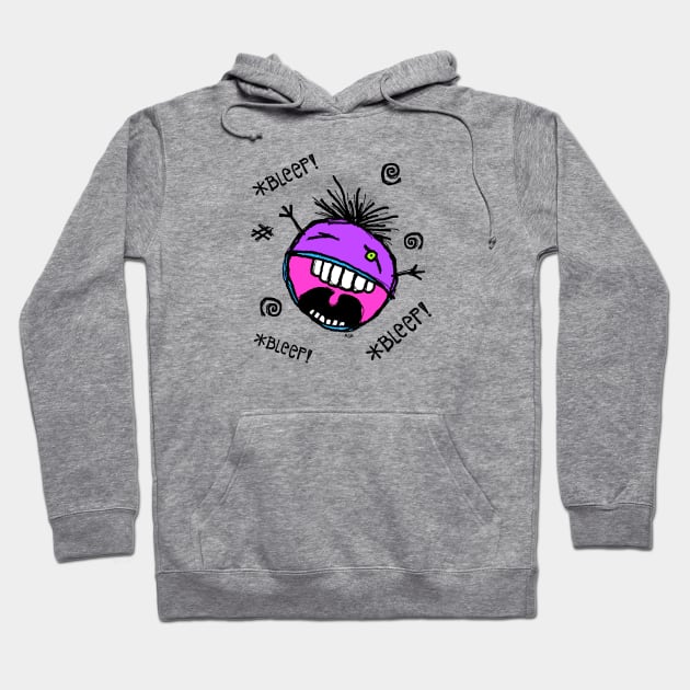 *BLEEP! *BLEEP! *BLEEP!* Monster Grape Hoodie by RawSunArt